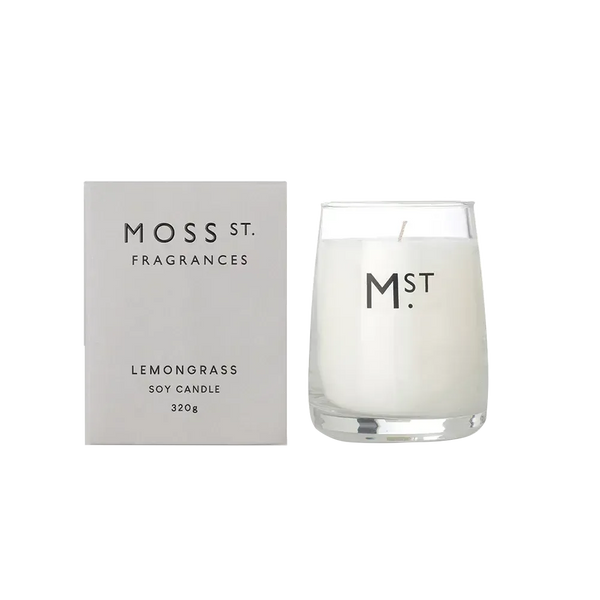 Lemongrass 320g Candle by Moss St Fragrances-Candles2go
