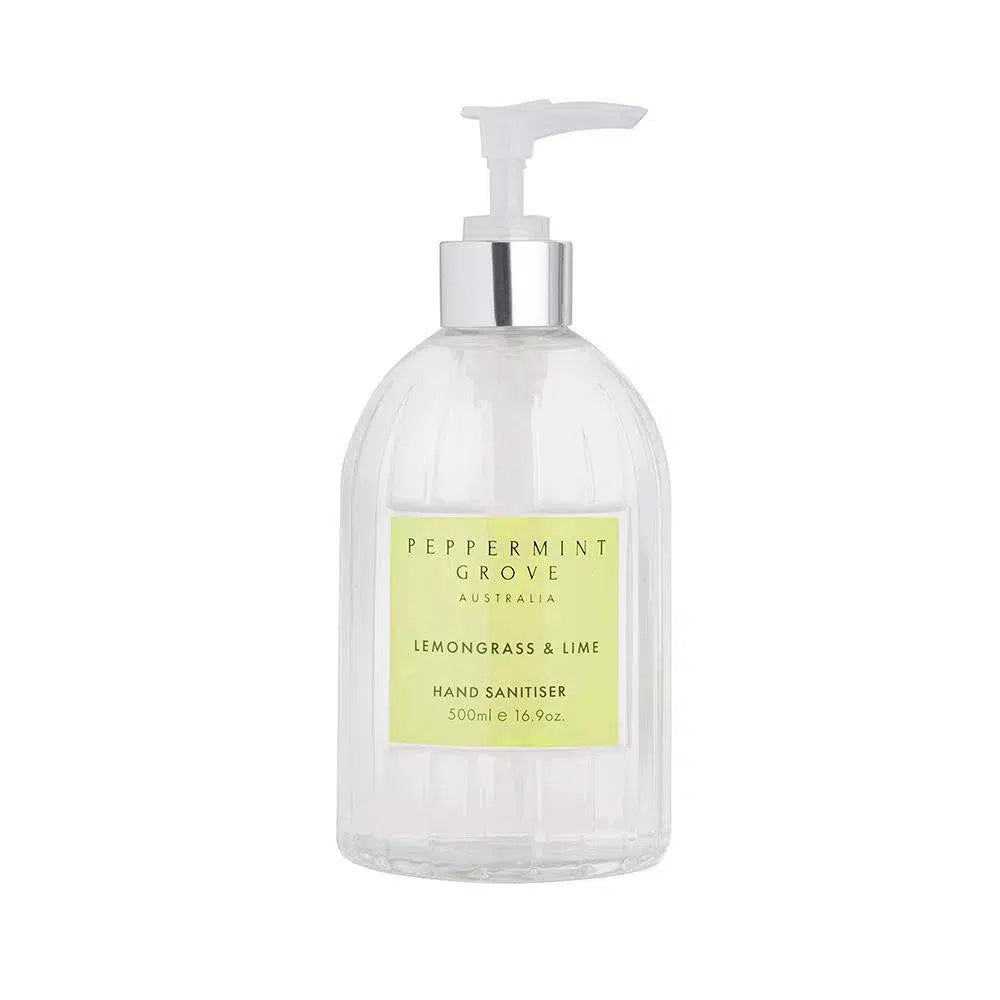 Lemongrass & Lime Hand Sanitizer 500ml by Peppermint Grove-Candles2go