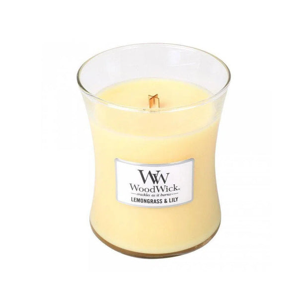 Lemongrass and Lily 275g Jar by Woodwick Candle Floral-Candles2go