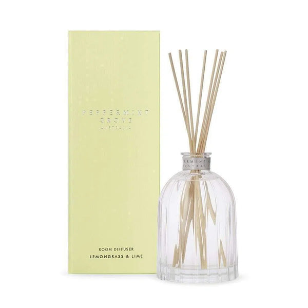 Lemongrass and Lime Diffuser 350ml by Peppermint Grove-Candles2go