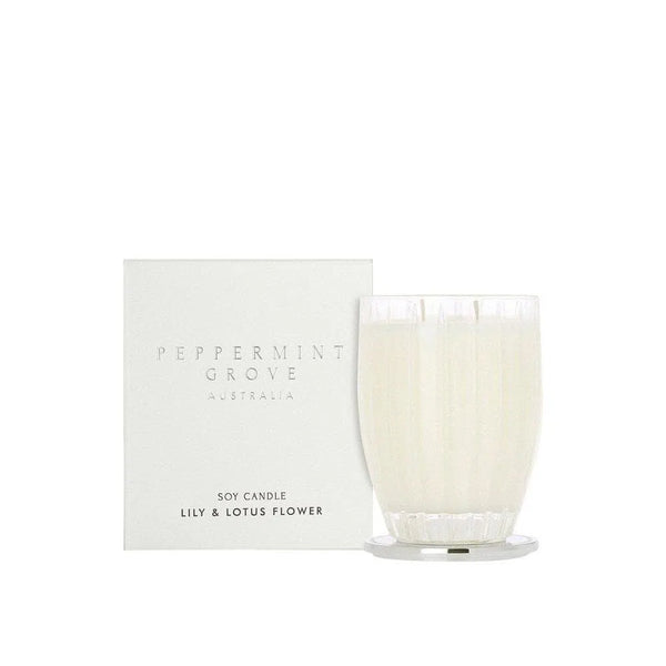 Lily & Lotus Flower 200g Candle by Peppermint Grove-Candles2go