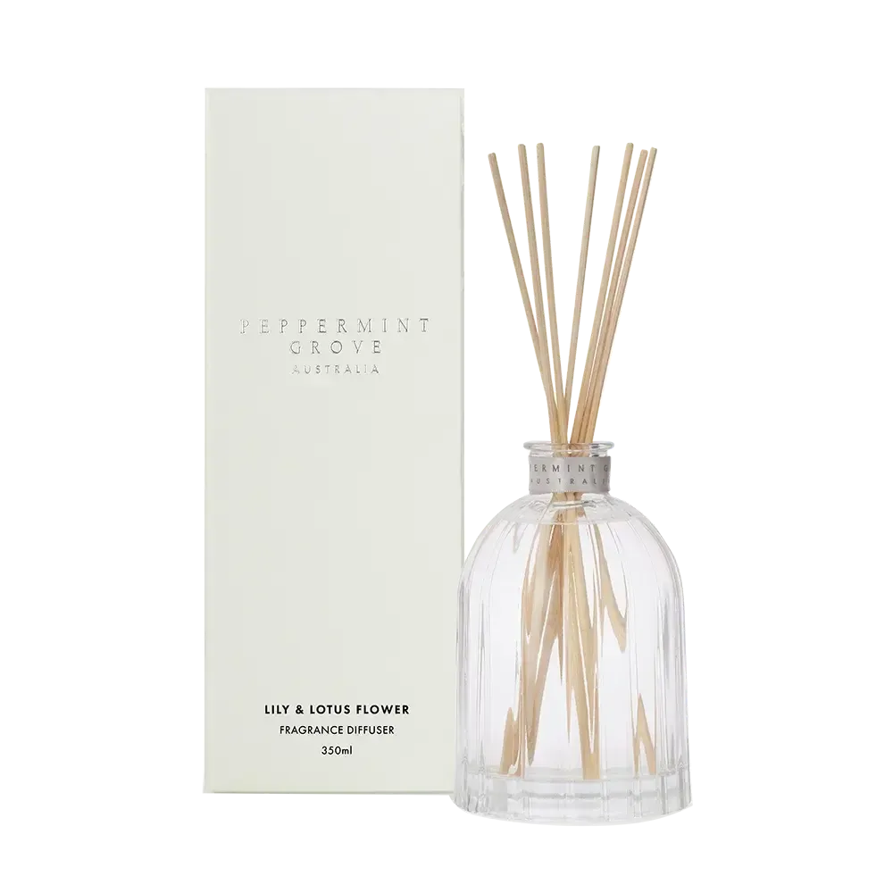 Lily and Lotus Flower Diffuser 350ml by Peppermint Grove-Candles2go