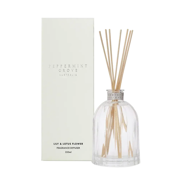 Lily and Lotus Flower Diffuser 350ml by Peppermint Grove-Candles2go