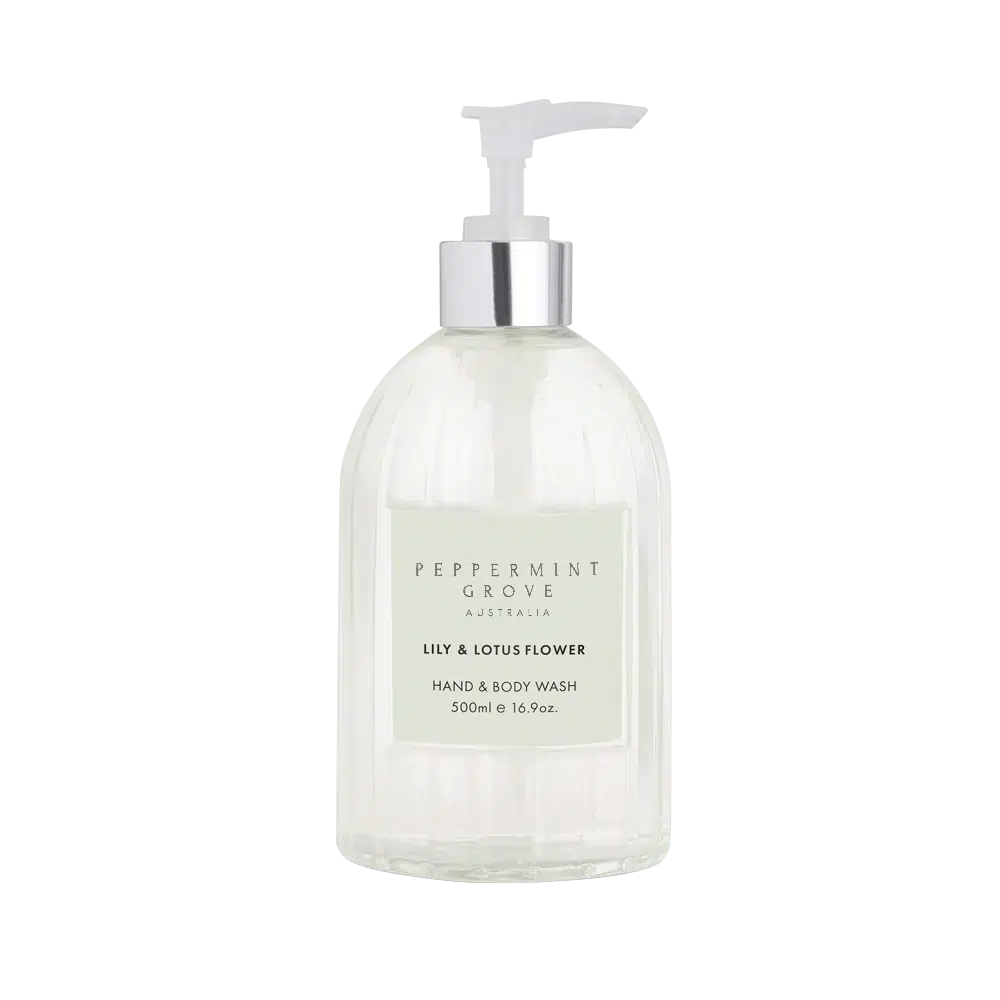 Lily and Lotus Flower Hand & Body Wash 500ml Peppermint Grove-Candles2go