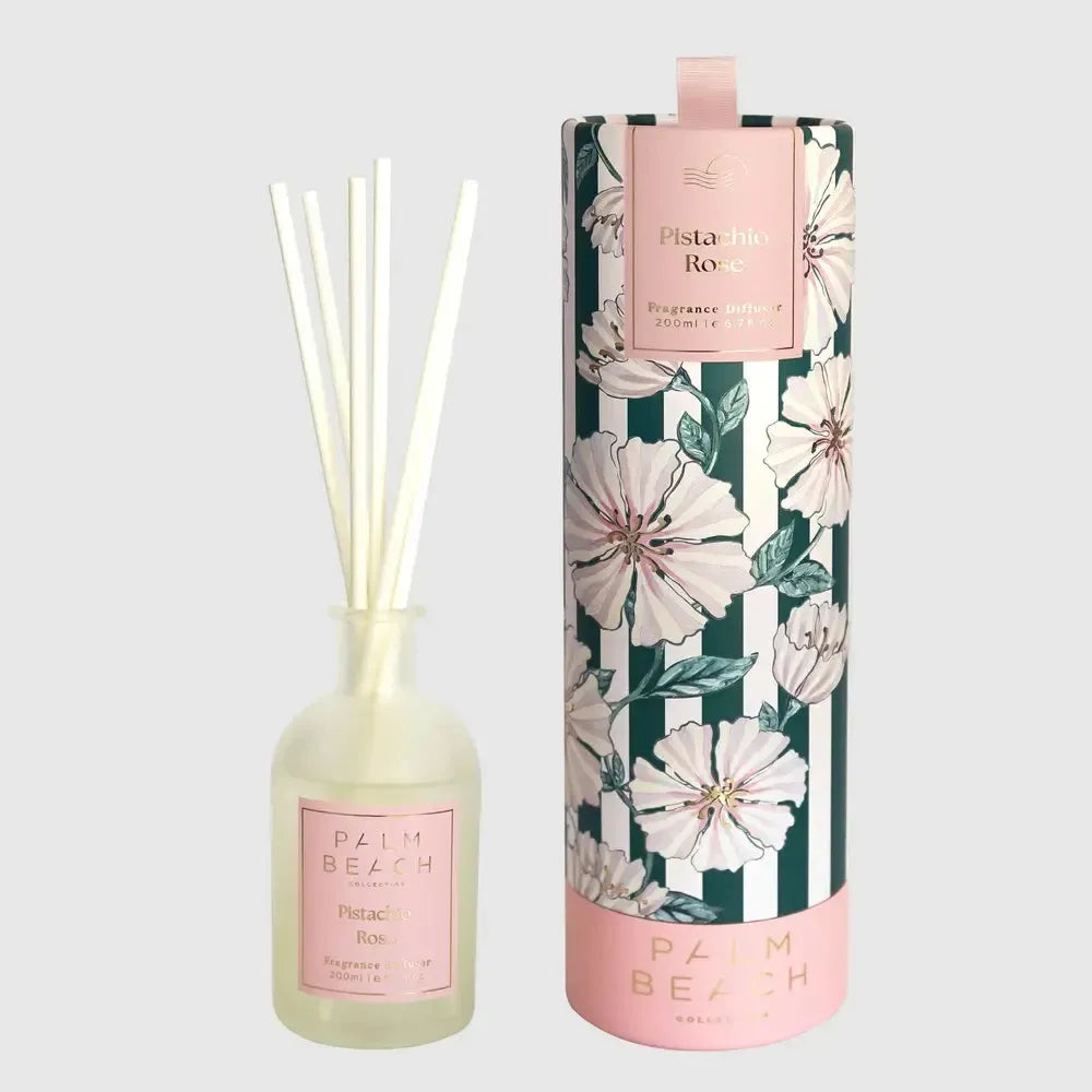 Limited Edition Mother's Day Pistachio Rose 200ml Diffuser by Palm Beach-Candles2go