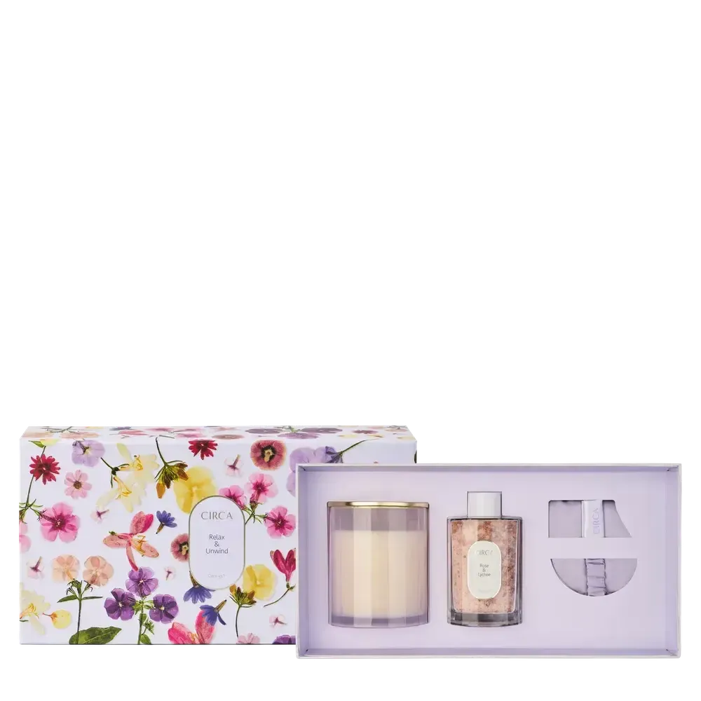 Limited Edition Mother's Day Relax & Unwind Candle, Diffuser & Eye Mask Gift Set by Circa Home-Candles2go