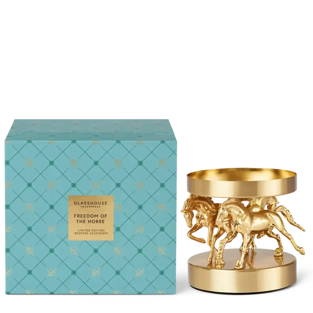 Limited Edition New Year Freedom Of The Horse Candle Holder by Glasshouse Fragrances