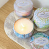 Lotus Blossom Acai Decorative Tin Candle 266g The Soi Co by Splosh