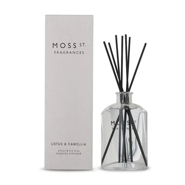 Lotus and Camelia 275ml Reed Diffuser by Moss St Fragrances-Candles2go