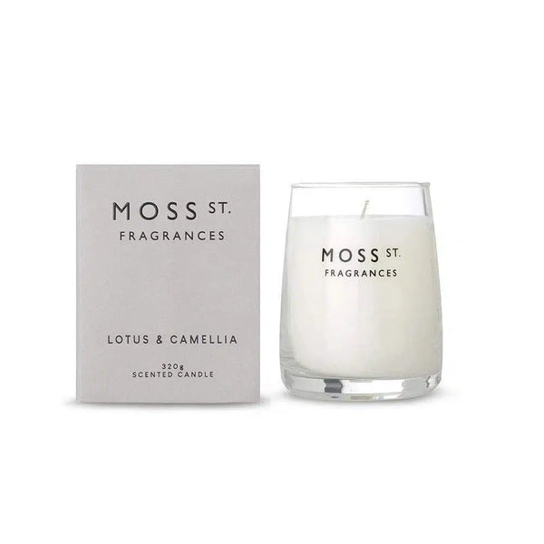 Lotus and Camelia 320g Candle by Moss St Fragrances-Candles2go