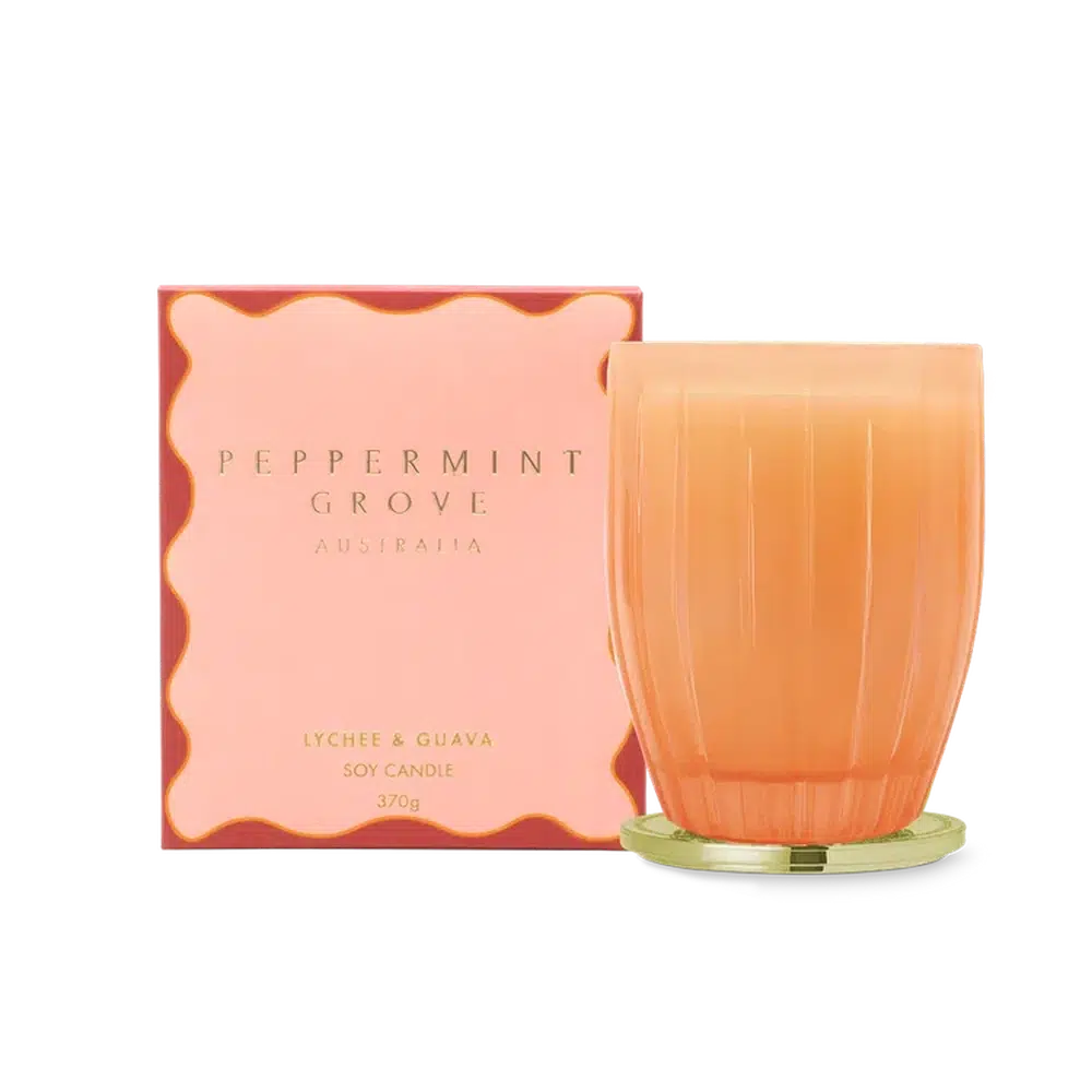 Lychee and Guava Limited Edition 370g Candle by Peppermint Grove-Candles2go