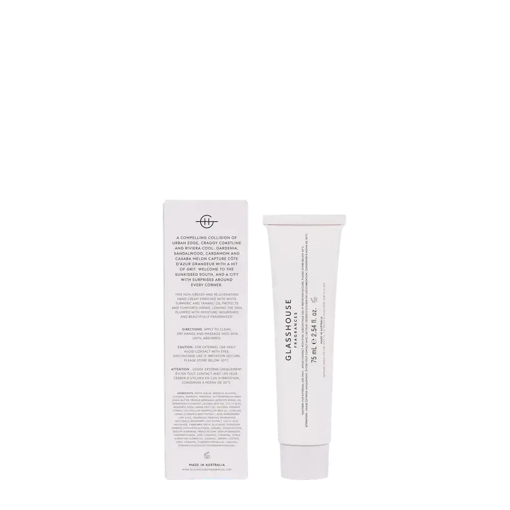 Marseille Memoir 75ml Hand Cream by Glasshouse Fragrances-Candles2go