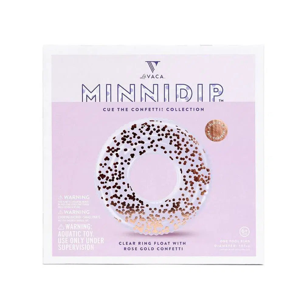 Minnidip Rose Gold Confetti Ring Float-Candles2go