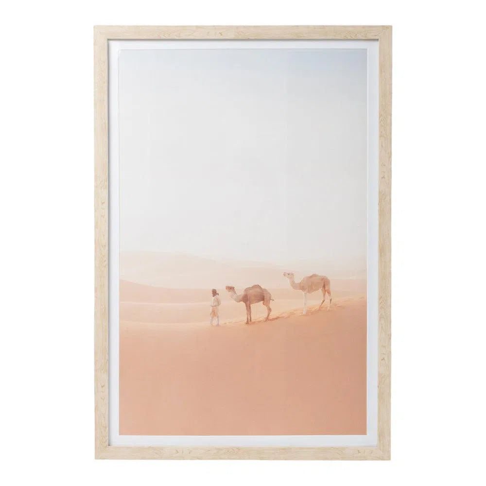 Modern Oasis Camel Glass Print 40x60-Candles2go