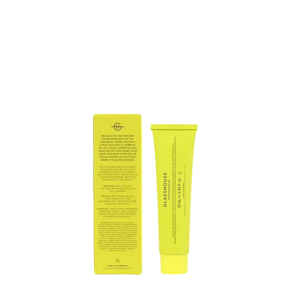 Montego Bay Rhythm 75ml Hand Cream by Glasshouse Fragrances-Candles2go