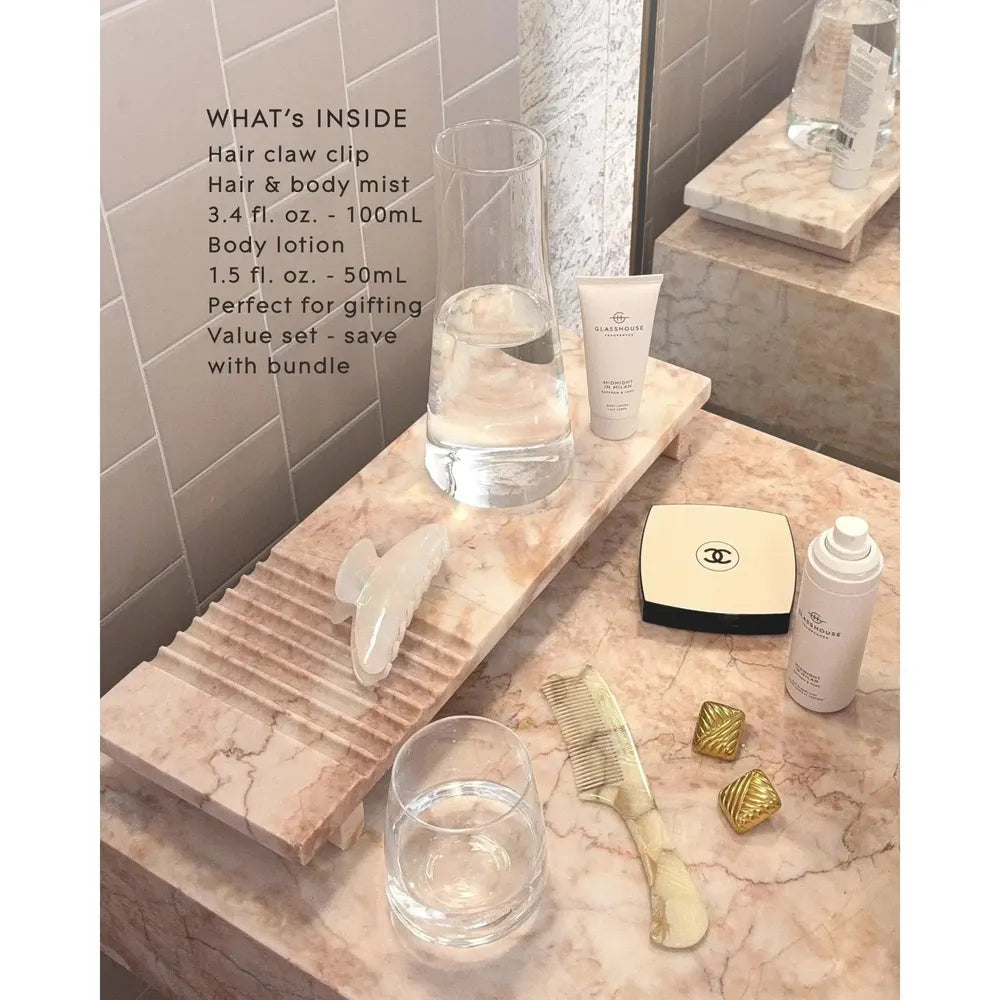 Mother's Day Limited Edition Midnight In Milan Hair & Body Gift Set by Glasshouse Fragrances 2026-Candles2go