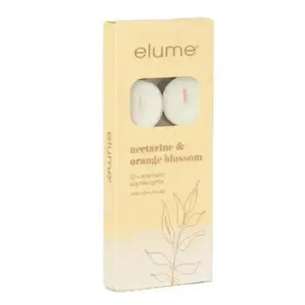 Nectarine & Orange Blossom Tealights 10 Pack by Elume-Candles2go