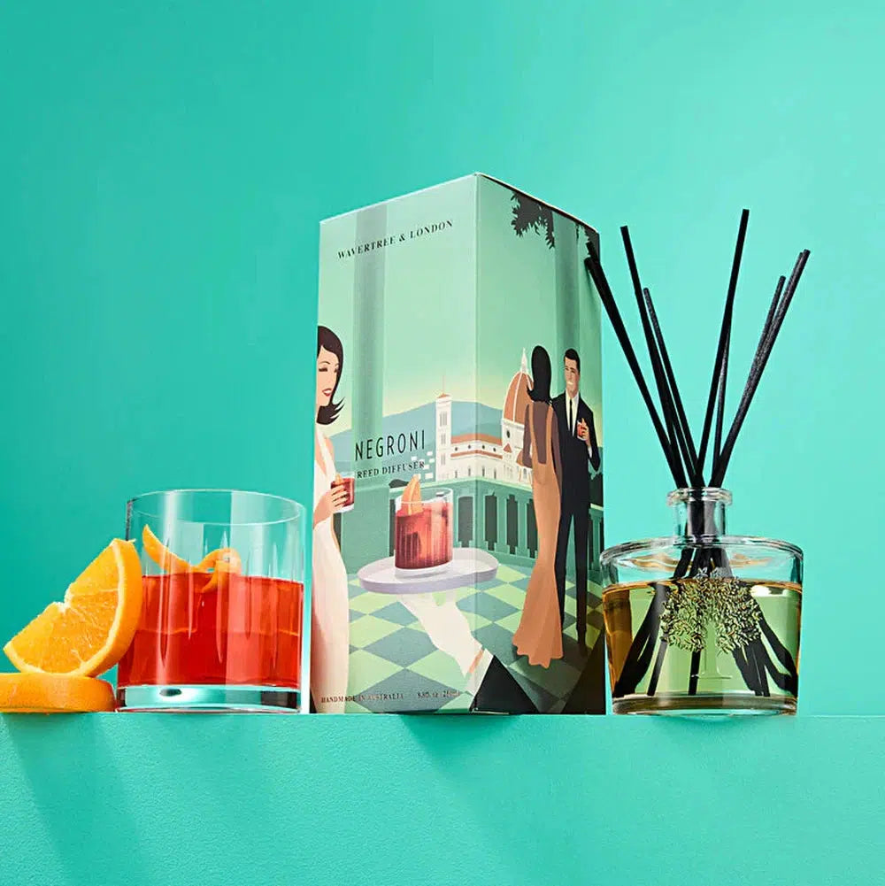 Negroni Diffuser 200ml by Wavertree and London-Candles2go