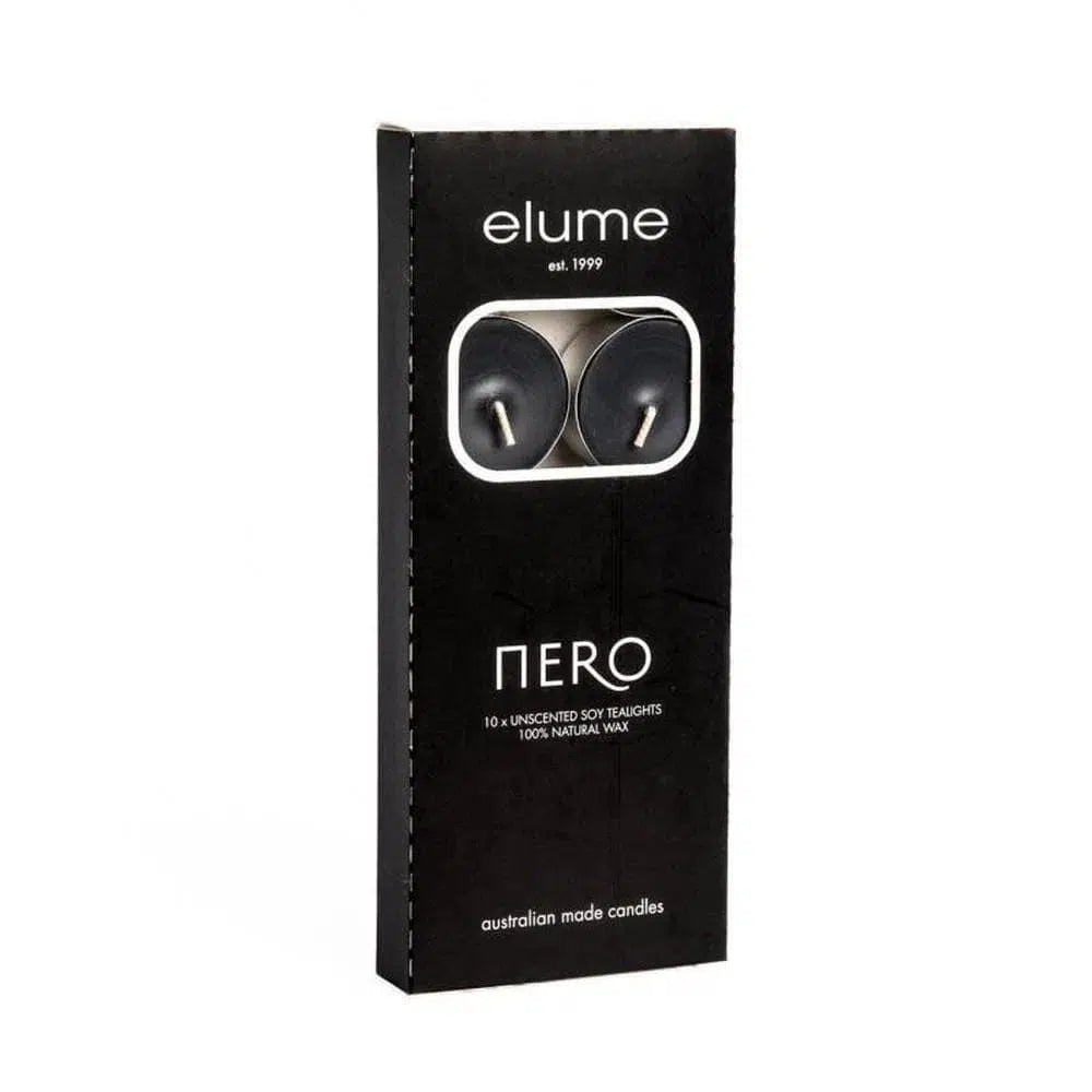 Nero Unscented Tealight by Elume-Candles2go