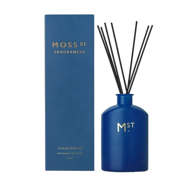 Ocean Breeze 275ml Reed Diffuser by Moss St Fragrances-Candles2go