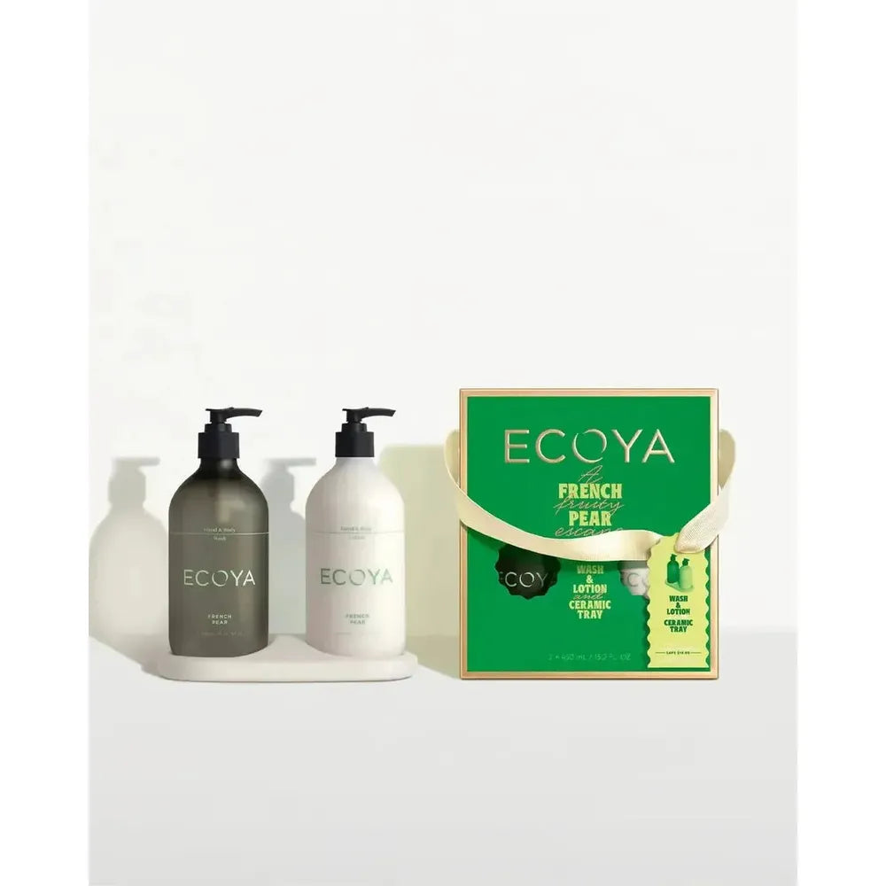 PRE-ORDER Christmas Limited Edition Ecoya French Pear Bathroom Gift Set 2025-Candles2go