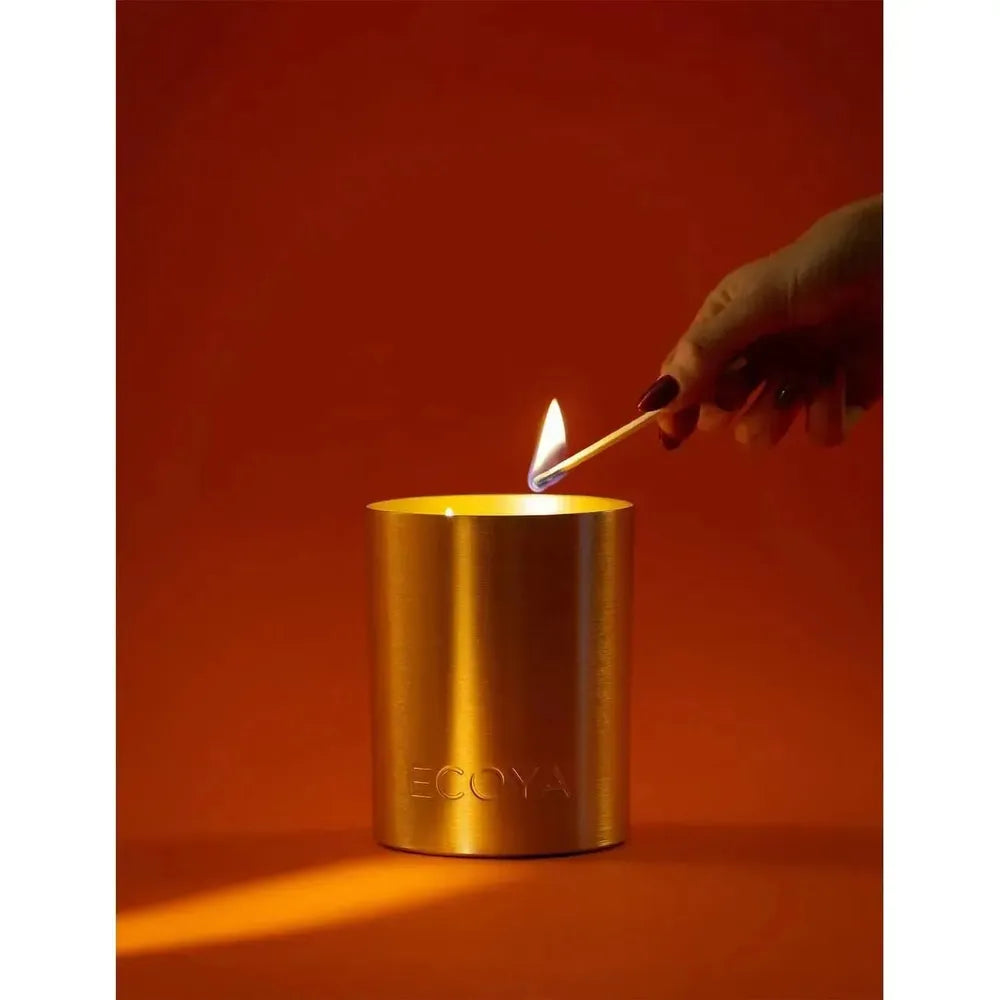 PRE-ORDER Christmas Limited Edition Ecoya Hibiscus & Bergamot Goldie 460g Candle 2025-Candles2go