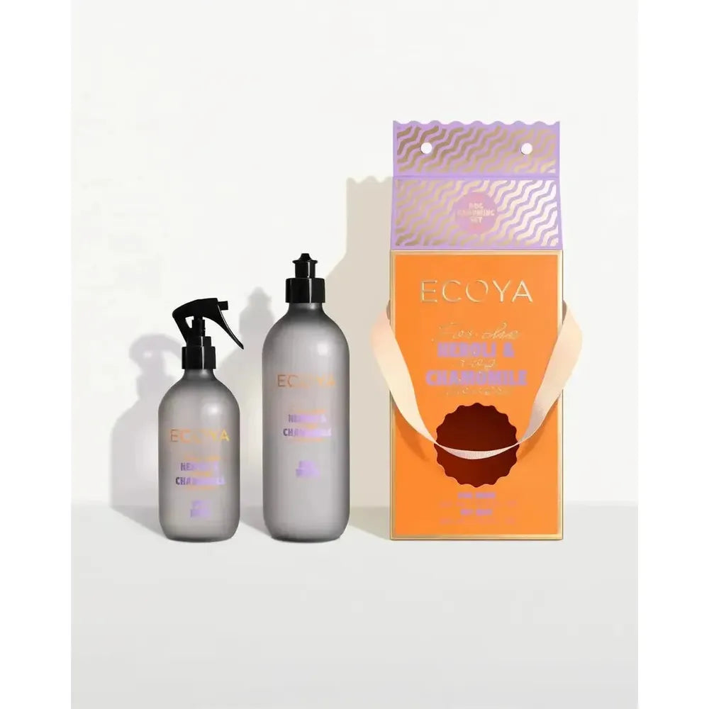 PRE-ORDER Christmas Limited Edition Ecoya Neroli & Chamomile Dog Grooming Set 2025-Candles2go