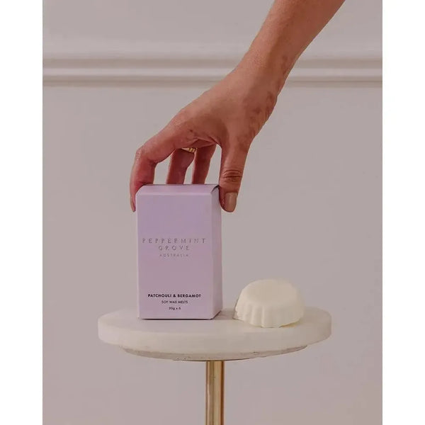 Patchouli & Bergamot Soy Wax Melts 30g x 6 by Peppermint Grove-Candles2go