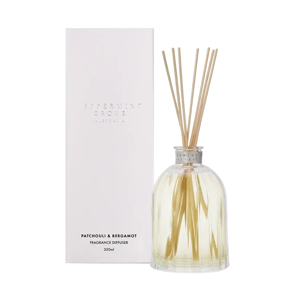 Patchouli and Bergamot Diffuser 350ml by Peppermint Grove-Candles2go