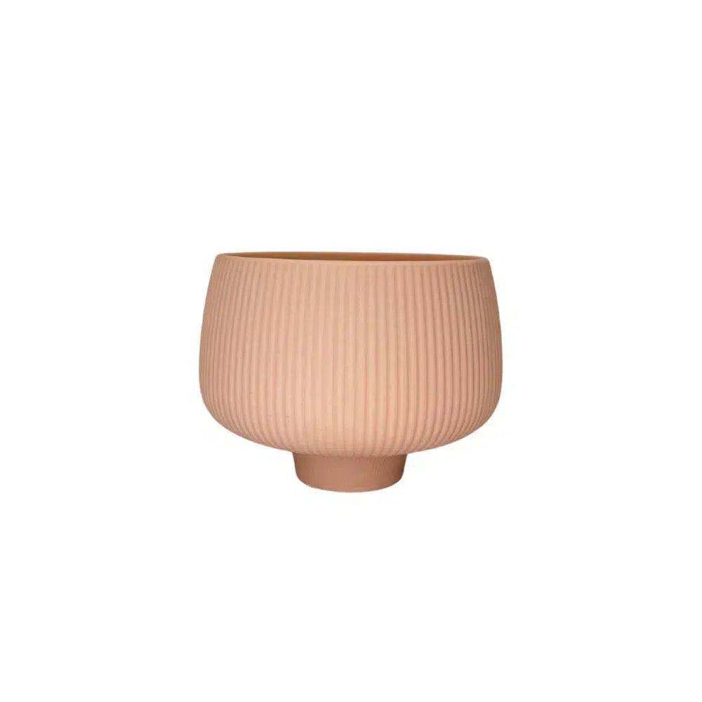 Planter Pot Ceramic in Apricot Australian Native Collection Clearance-Candles2go