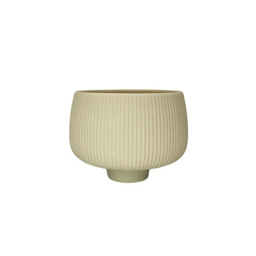 Planter Pot Ceramic in Beige Australian Native Collection By Bramble Bay Co-Candles2go