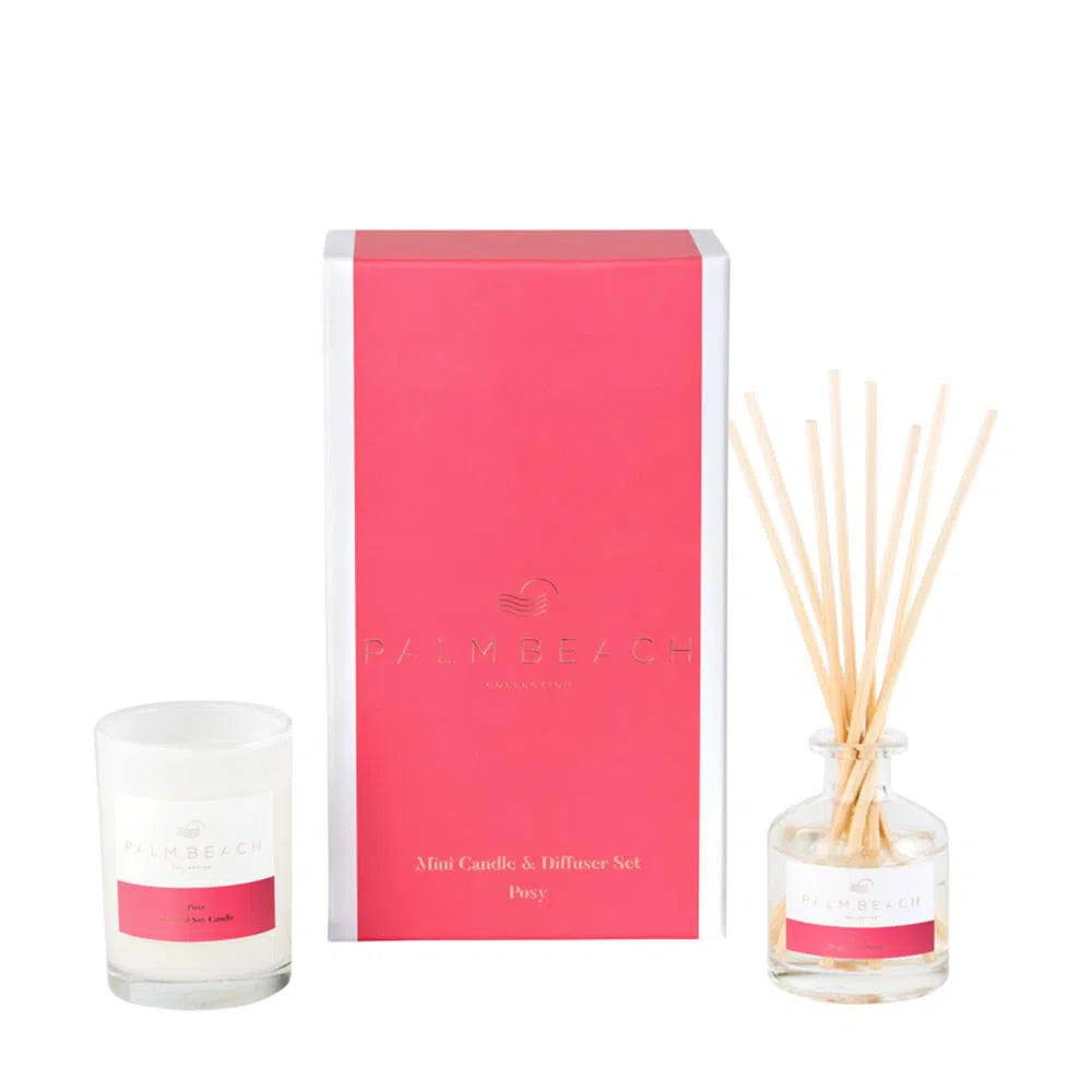 Posy Mini Candle and Diffuser Set by Palm Beach-Candles2go