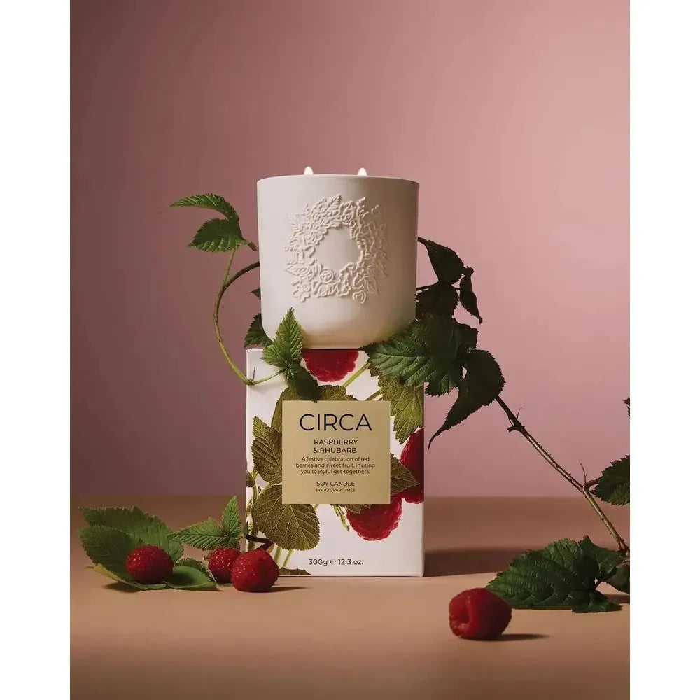 Pre-Order Only - Christmas Limited Edition Circa Raspberry & Rhubarb 300g Candle 2025-Candles2go