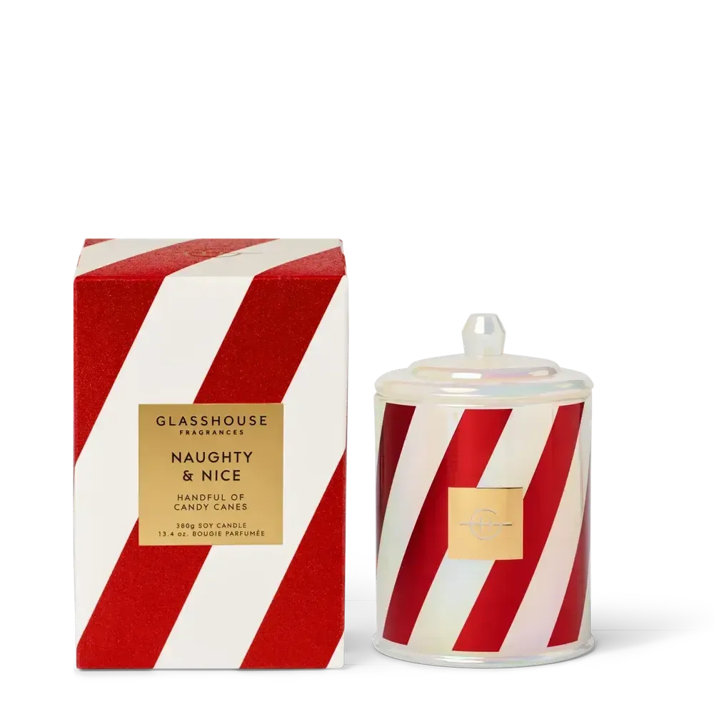 Pre-Order Only - Christmas Limited Edition Glasshouse Naughty & Nice 380g Candle 2025-Candles2go