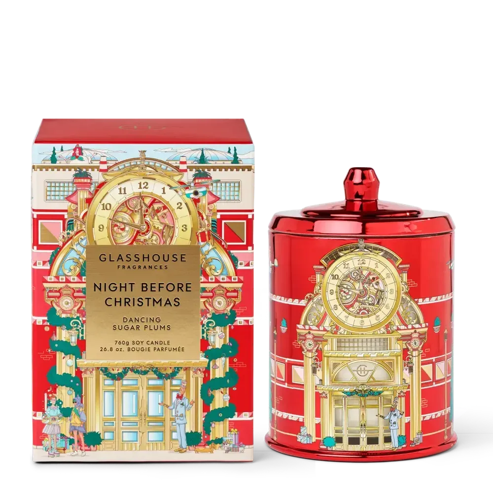 Pre-Order Only - Christmas Limited Edition Glasshouse Night Before Christmas 760g Candle 2025-Candles2go