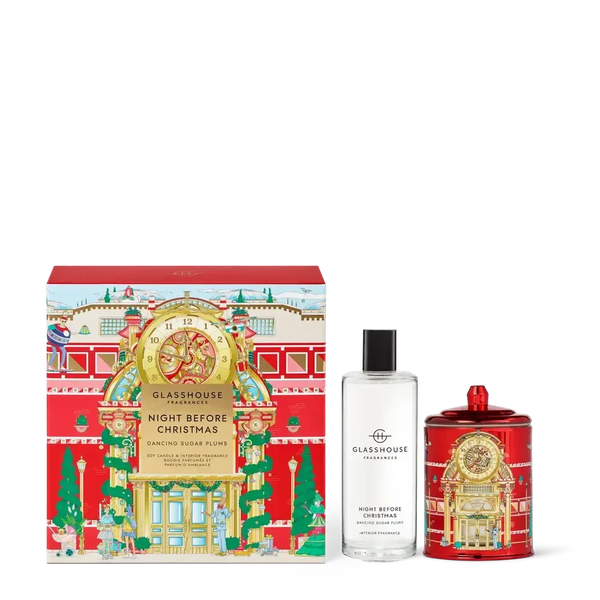 Pre-Order Only - Christmas Limited Edition Glasshouse Night Before Christmas Interior Fragrance & Candle Gift Set 2025-Candles2go