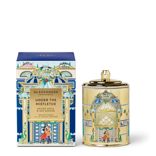 Pre-Order Only - Christmas Limited Edition Glasshouse Under The Mistletoe 380g Candle 2025-Candles2go