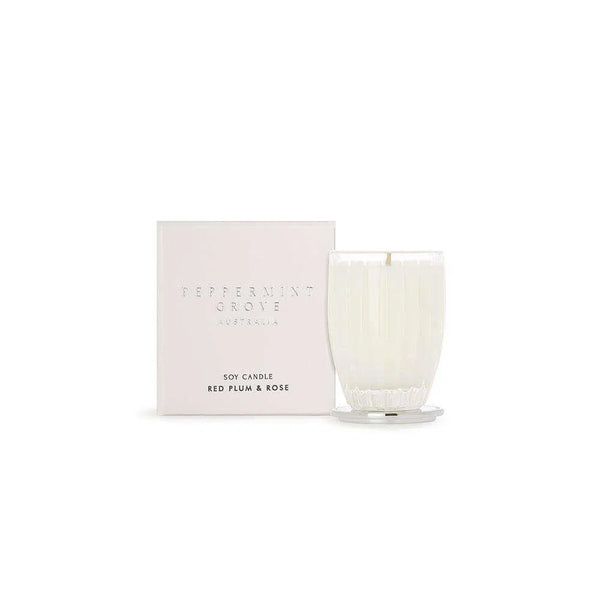 Red Plum & Rose 60g Candle by Peppermint Grove-Candles2go