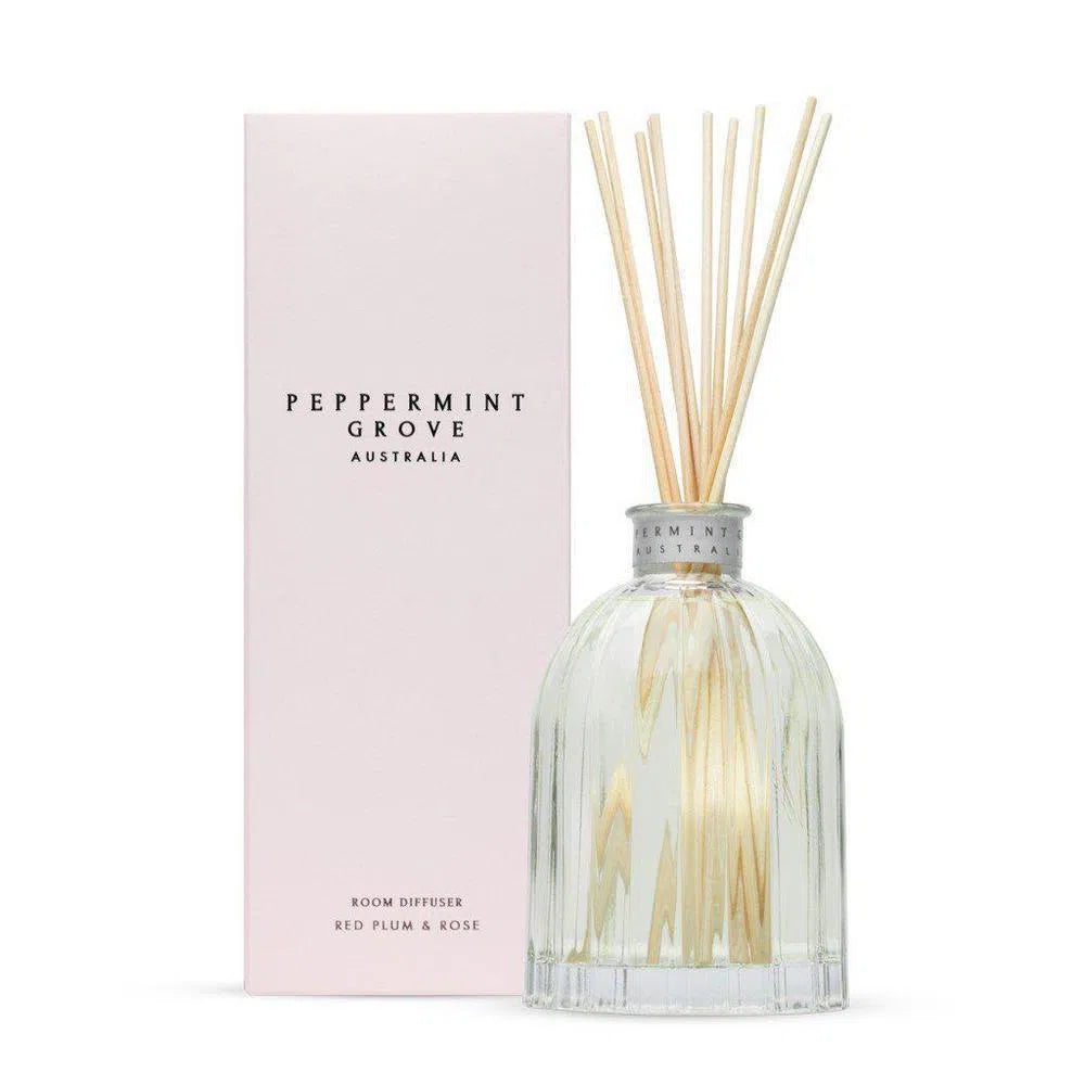 Red Plum and Rose Diffuser 350ml by Peppermint Grove-Candles2go