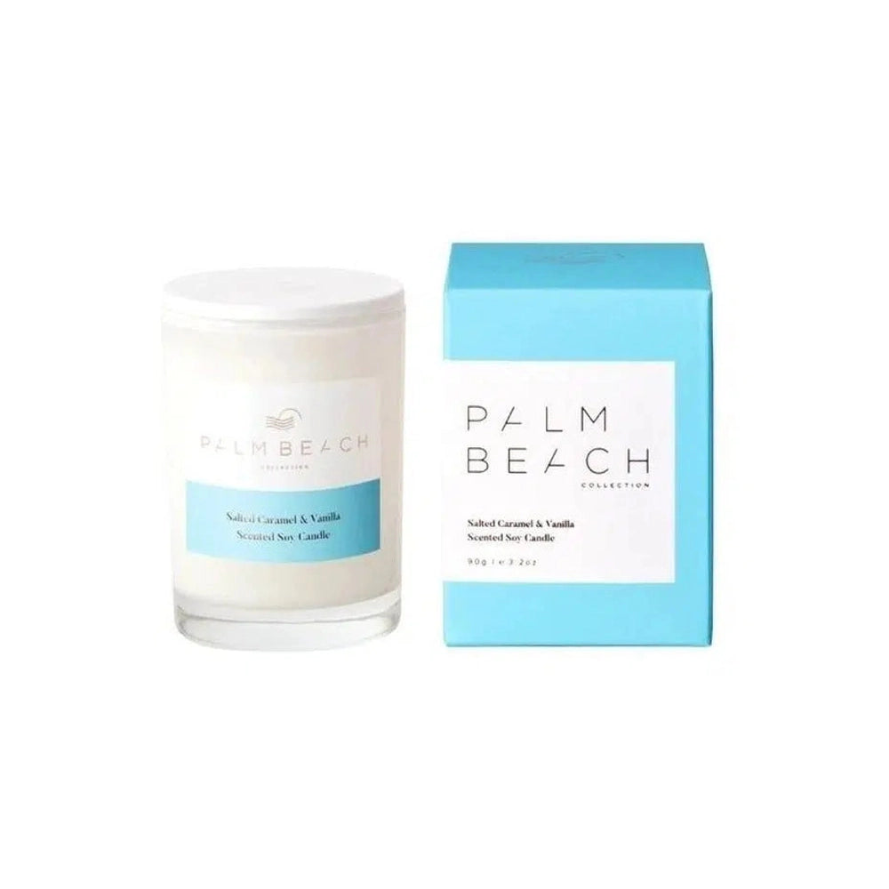 Salted Caramel & Vanilla Mini Candle 90g by Palm Beach-Candles2go