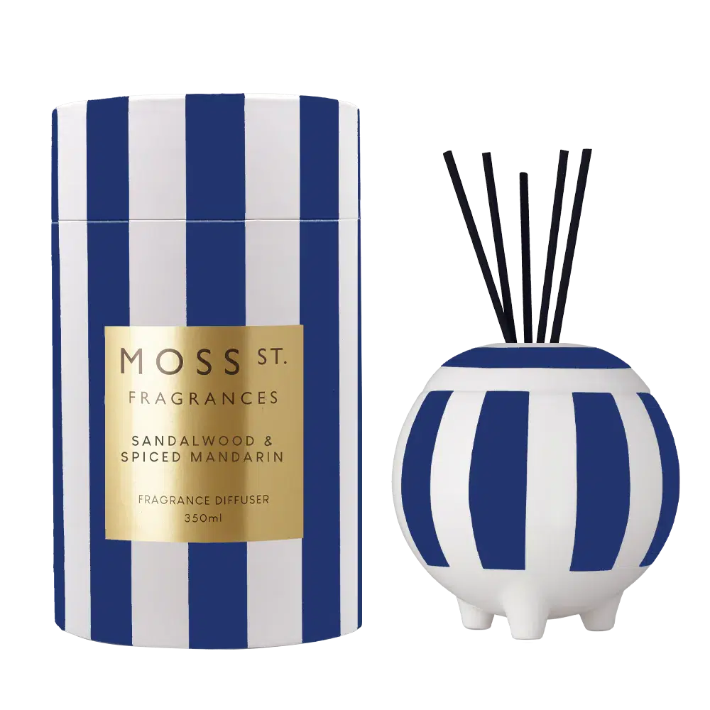 Sandalwood & Spiced Mandarin 350ml Ceramic Diffuser by Moss St Ceramics-Candles2go