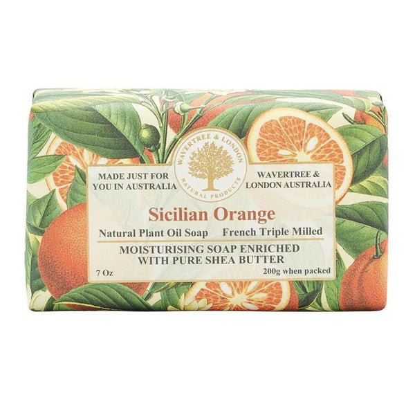 Sicilian Orange Soap 200g by Wavertree and London Australia-Candles2go