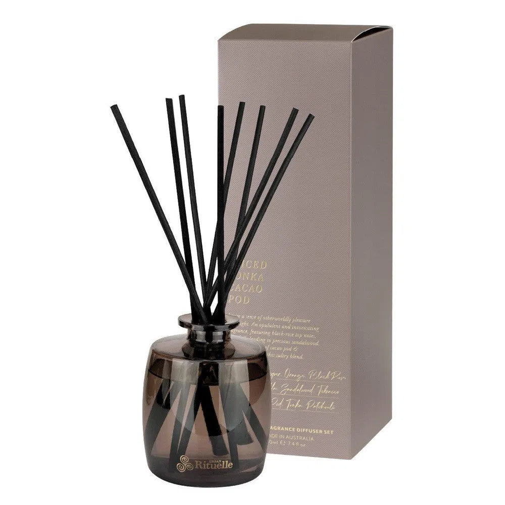 Spiced Tonka and Cocao Pod 220ml Diffuser by Urban Rituelle-Candles2go