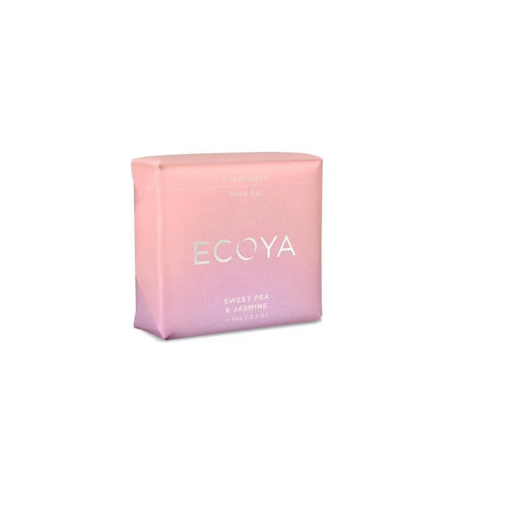 Sweet Pea & Jasmine Fragranced Soap 90g by Ecoya-Candles2go