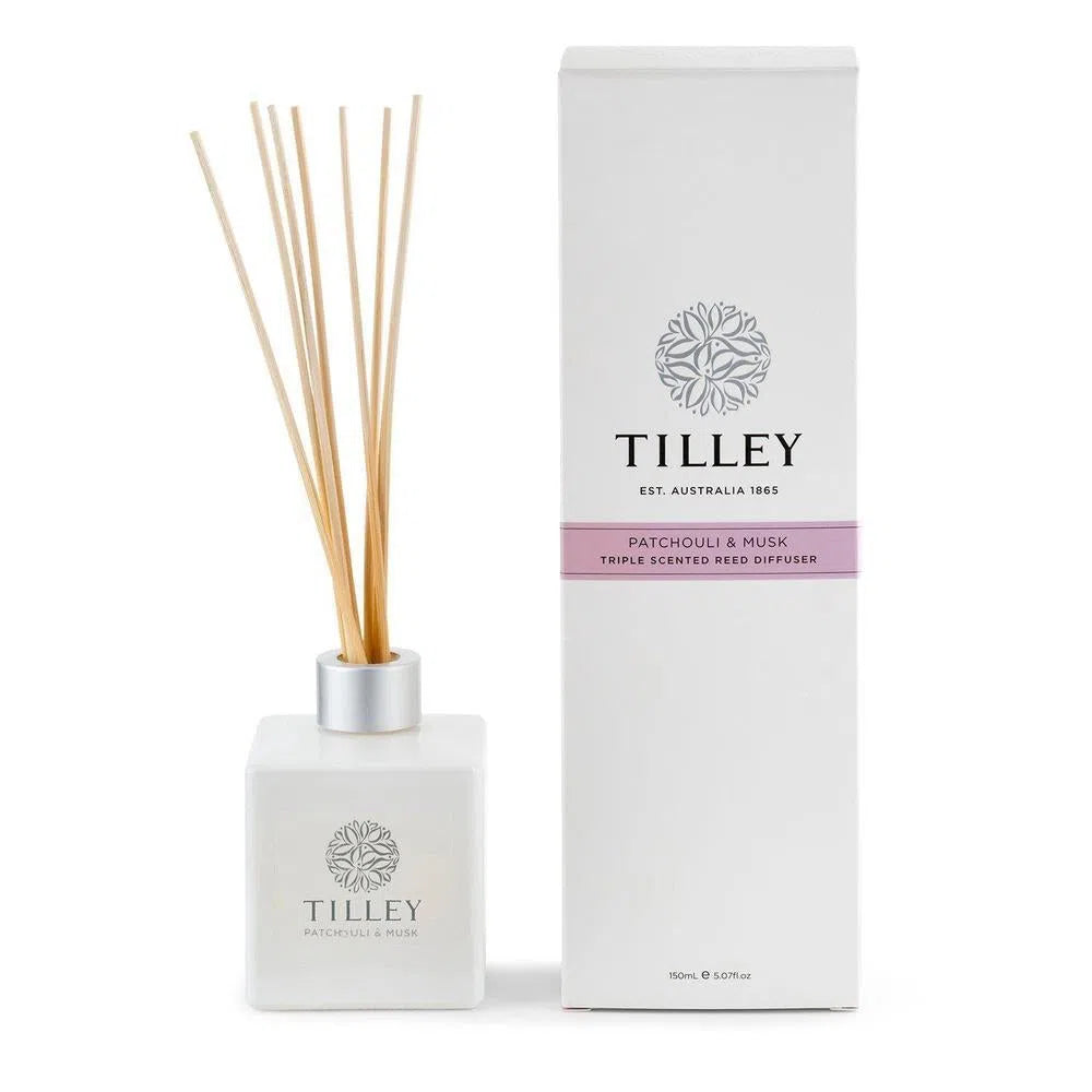 Tilley Australia Reed Diffusers Patchouli and Musk 150ml-Candles2go