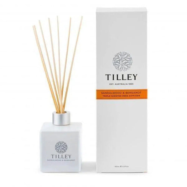Tilley Australia Reed Diffusers Sandalwood and Bergamot 150ml-Candles2go