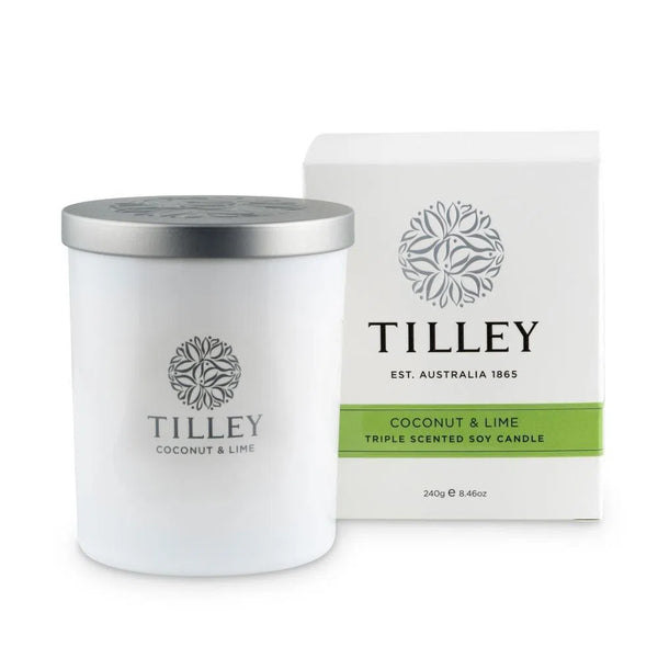 Tilley Australia Soy Candles 240g Coconut and Lime-Candles2go