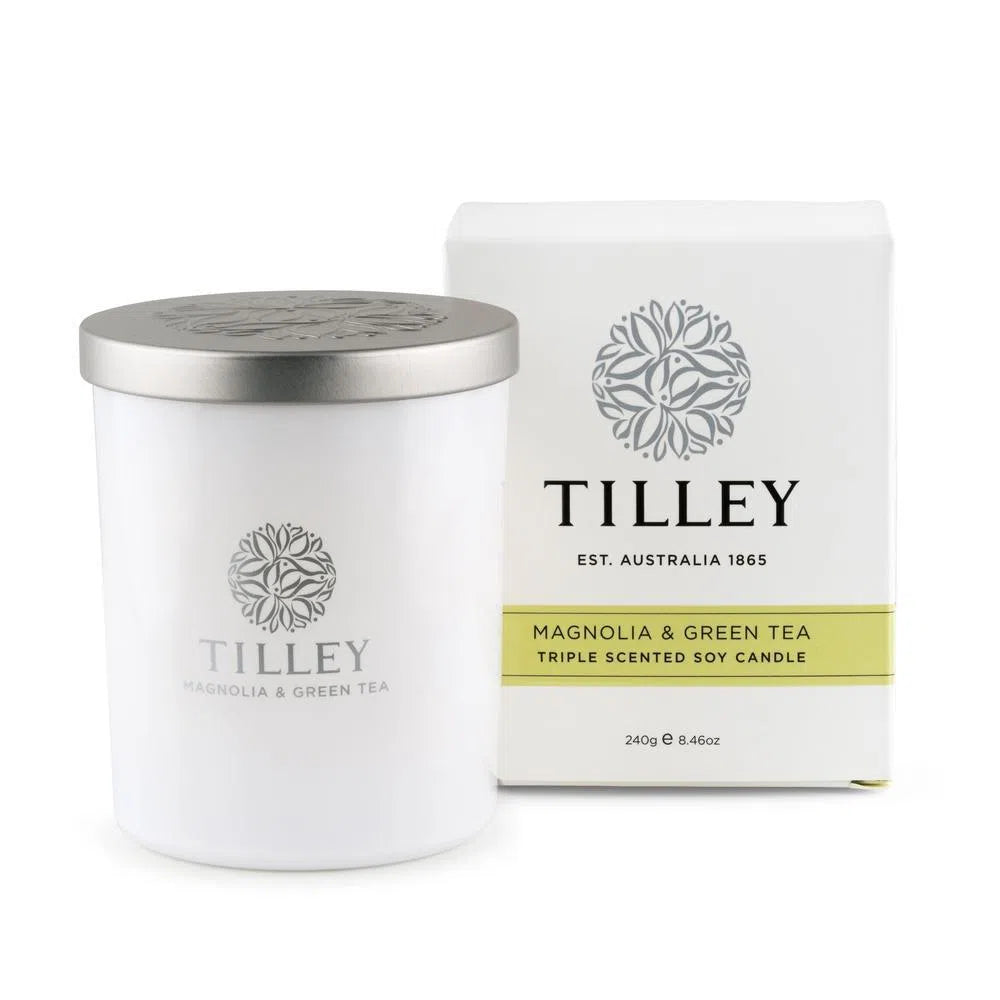 Tilley Australia Soy Candles 240g Magnolia and Green Tea-Candles2go