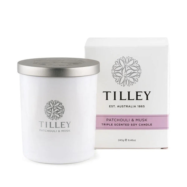 Tilley Australia Soy Candles 240g Patchouli and Musk-Candles2go