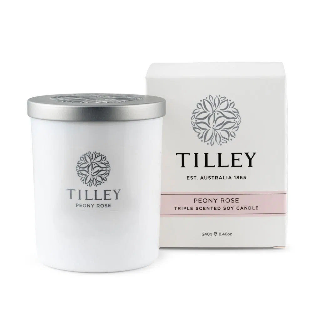 Tilley Australia Soy Candles 240g Peony Rose-Candles2go